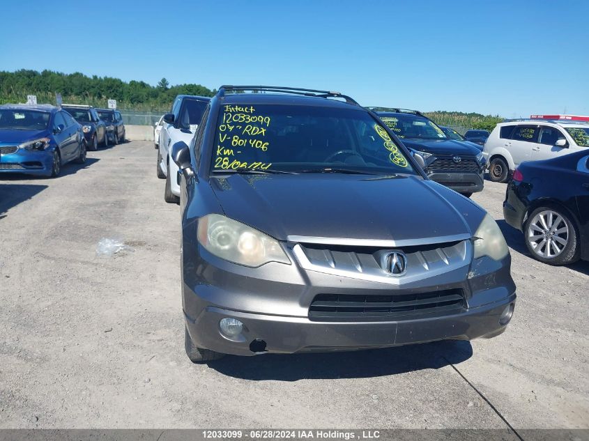 2007 Acura Rdx VIN: 5J8TB18297A801406 Lot: 12033099