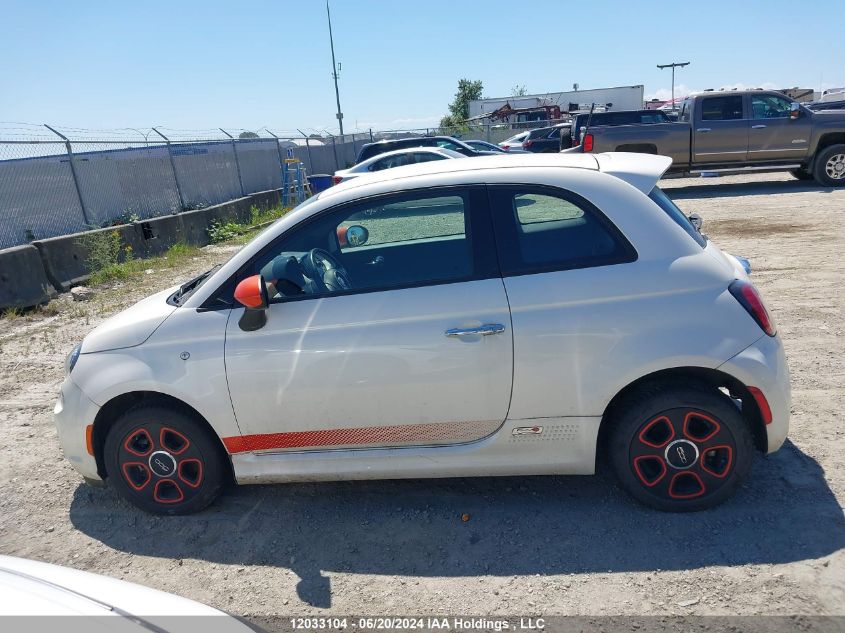 2016 Fiat 500 Electric VIN: 3C3CFFGE1GT201567 Lot: 12033104