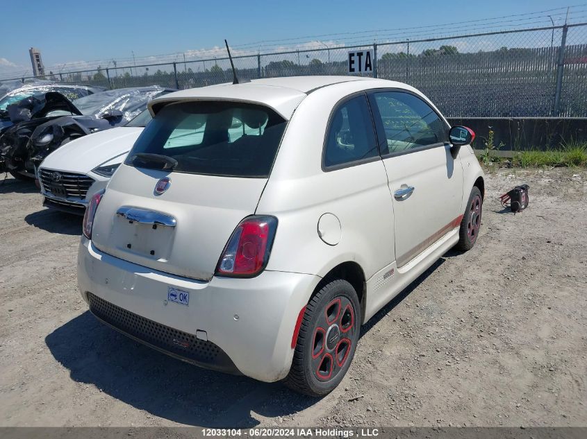 2016 Fiat 500 Electric VIN: 3C3CFFGE1GT201567 Lot: 12033104