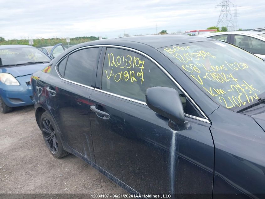 2008 Lexus Is 250 VIN: JTHCK262185018127 Lot: 12033107