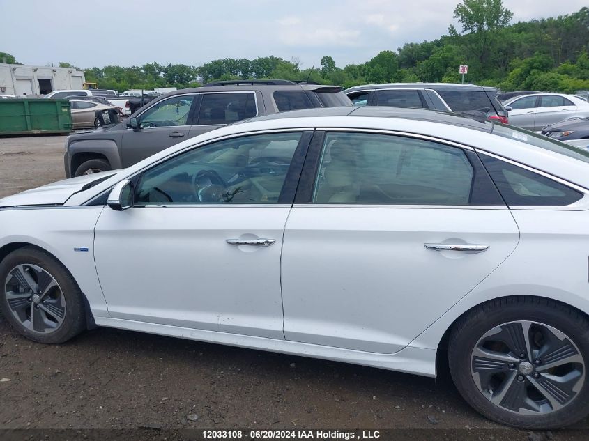 2018 Hyundai Sonata Hybrid/Limited VIN: KMHE34L36JA082835 Lot: 12033108