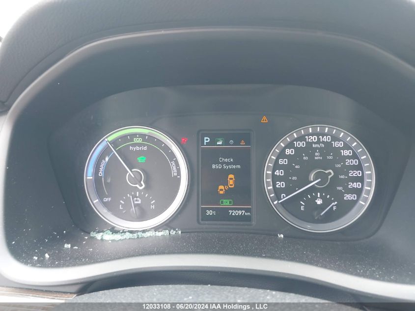 2018 Hyundai Sonata Hybrid/Limited VIN: KMHE34L36JA082835 Lot: 12033108