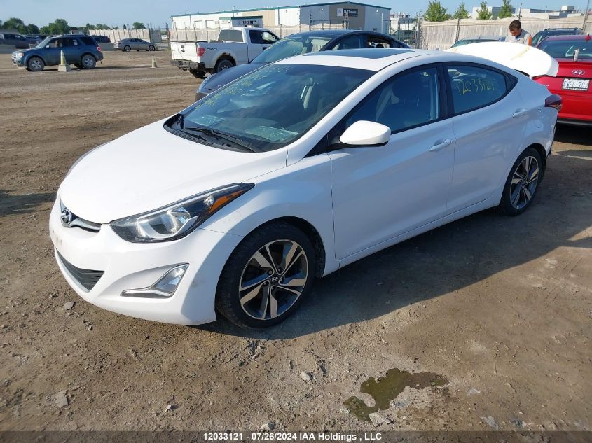 2015 Hyundai Elantra VIN: KMHDH4AH9FU413621 Lot: 12033121