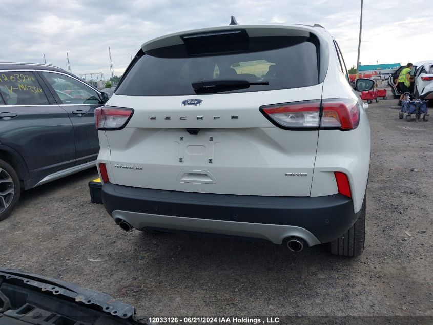 2022 Ford Escape Titanium VIN: 1FMCU9J92NUA55130 Lot: 12033126