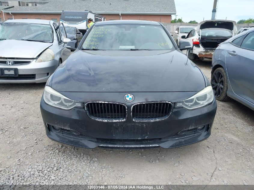 2013 BMW 3 Series VIN: WBA3C3C5XDF980107 Lot: 12033146