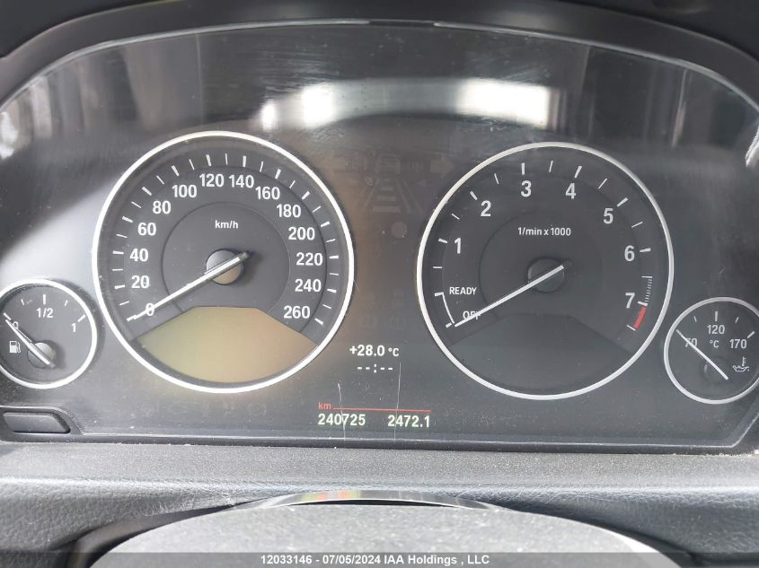 2013 BMW 3 Series VIN: WBA3C3C5XDF980107 Lot: 12033146