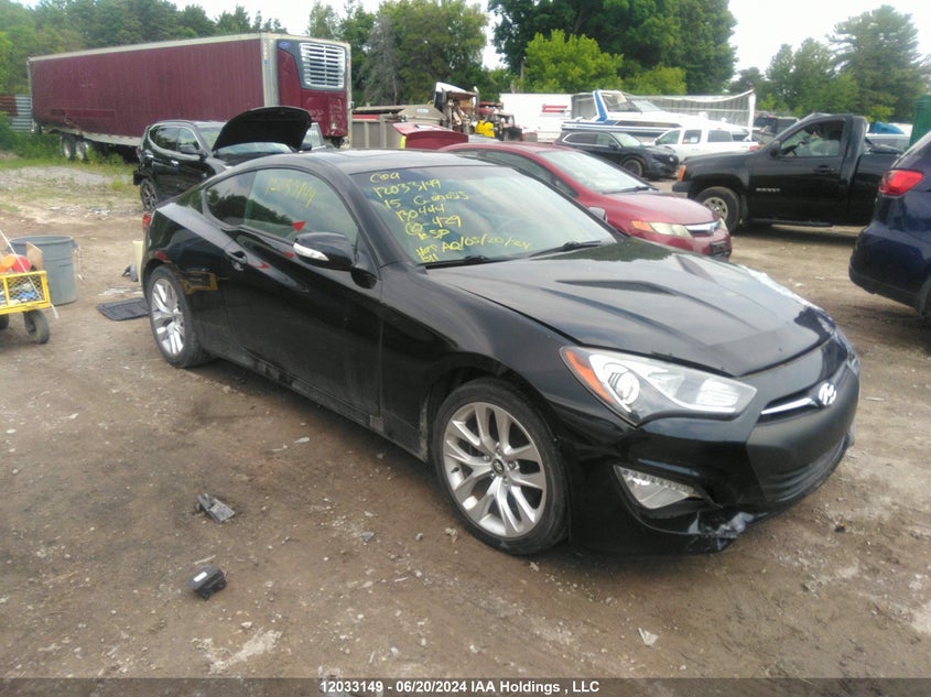 2015 Hyundai Genesis Coupe 3.8L/3.8 R-Spec/3.8 Ult VIN: KMHHU6KJ8FU130444 Lot: 12033149
