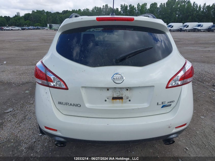 2011 Nissan Murano Le VIN: JN8AZ1MW6BW186128 Lot: 12033214