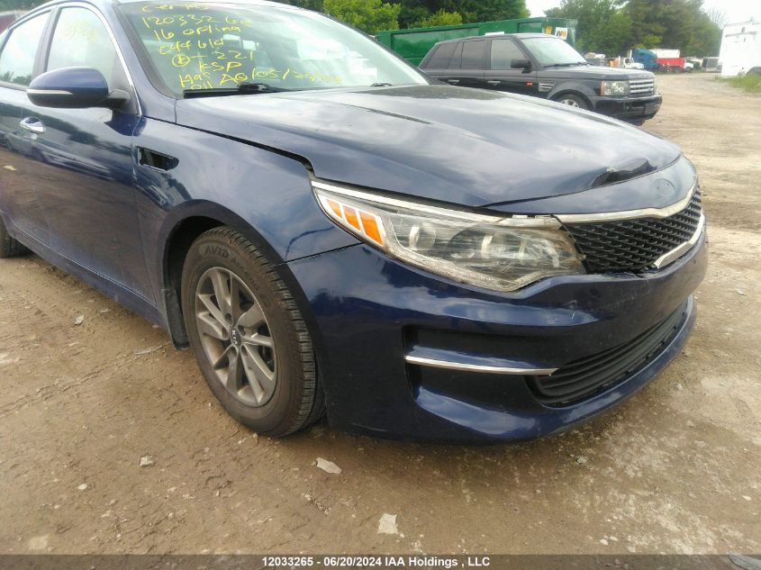 2016 Kia Optima Lx VIN: 5XXGT4L18GG044614 Lot: 12033265