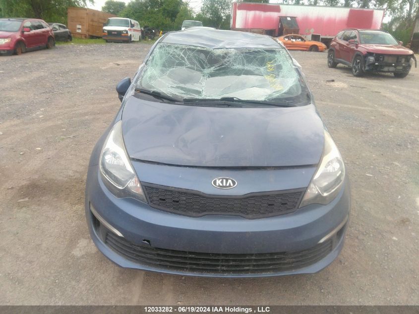 2016 Kia Rio Lx VIN: KNADM4A33G6008670 Lot: 12033282