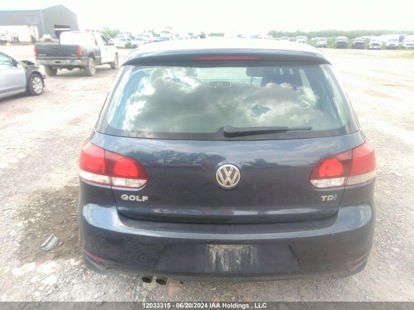 2012 Volkswagen Golf VIN: WVWDM7AJ9CW215075 Lot: 12033315