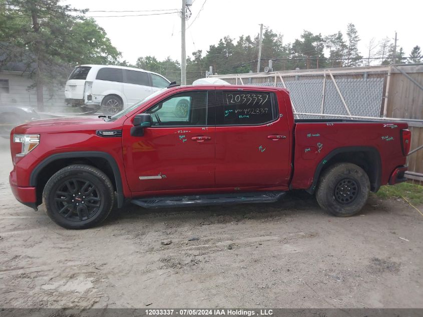 2021 GMC Sierra K1500 Elevation VIN: 3GTU9CET8MG452839 Lot: 12033337