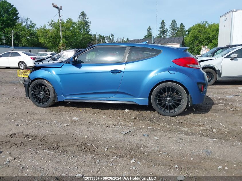 2016 Hyundai Veloster Turbo VIN: KMHTC6AE8GU258248 Lot: 12033357