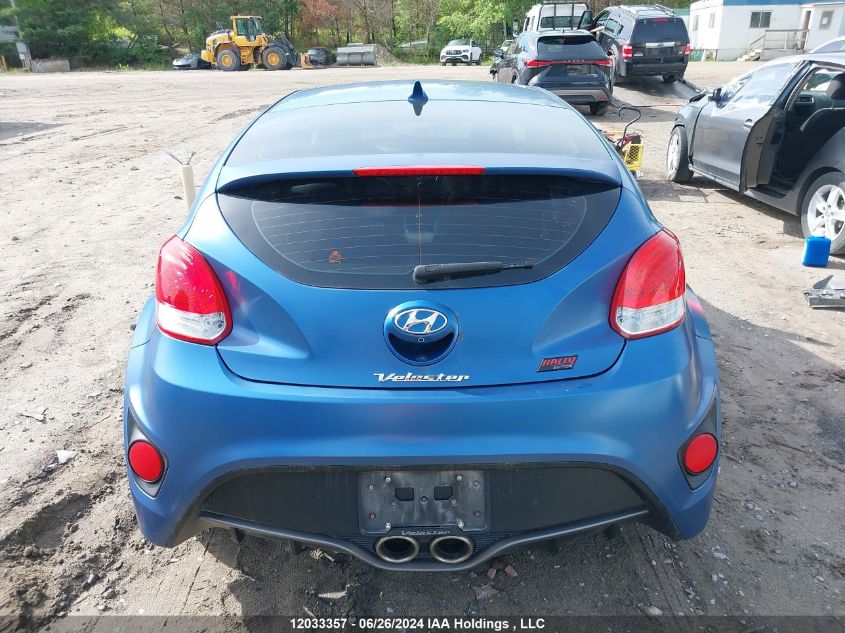 2016 Hyundai Veloster Turbo VIN: KMHTC6AE8GU258248 Lot: 12033357
