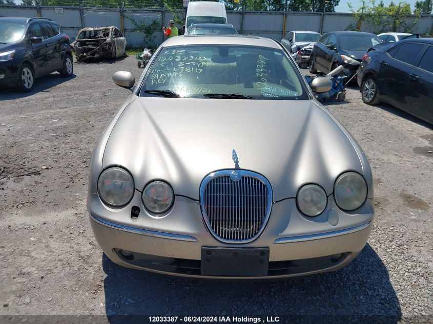 2005 Jaguar S-Type VIN: SAJXA01TX5FN35119 Lot: 12033387