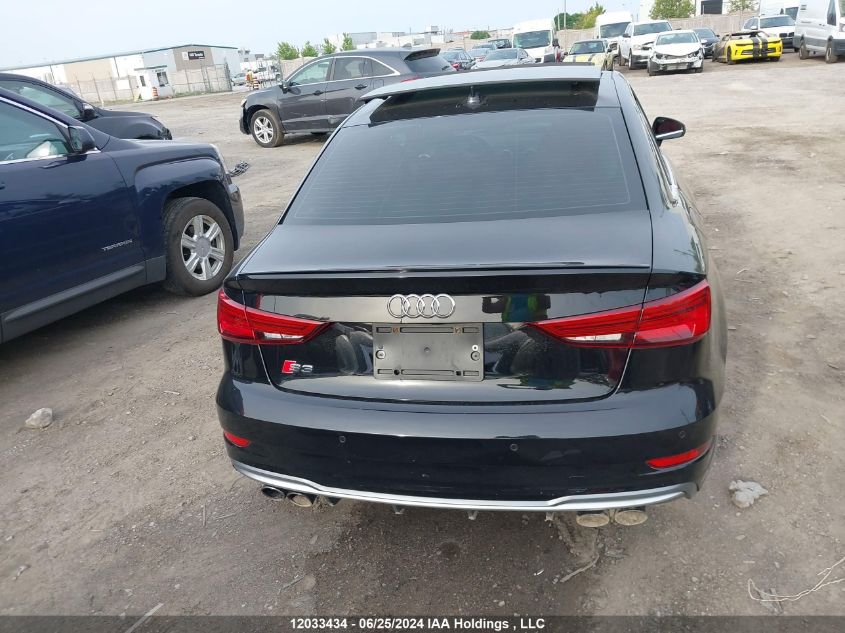 2018 Audi S3 VIN: WAUF1GFF6J1062555 Lot: 12033434