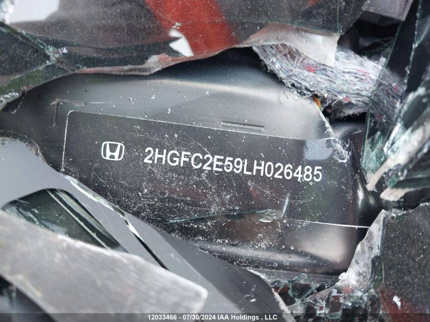 2020 Honda Civic Sedan VIN: 2HGFC2E59LH026485 Lot: 12033466