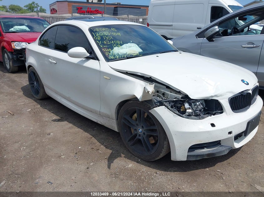 2008 BMW 135I VIN: WBAUC73588VF24584 Lot: 12033469