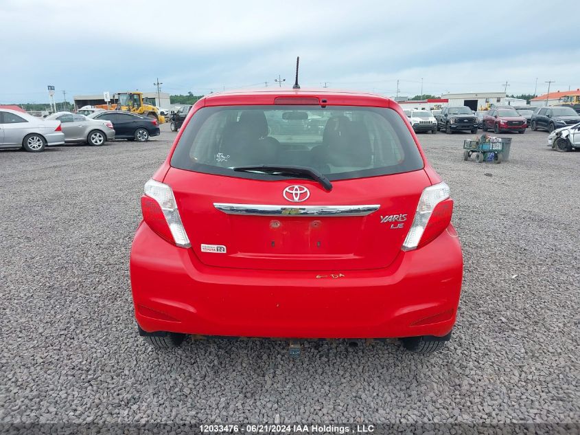 2013 Toyota Yaris VIN: JTDKTUD33DD567443 Lot: 12033476