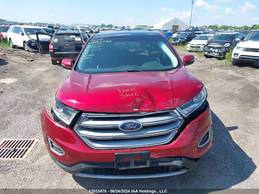 2016 Ford Edge Sel VIN: 2FMPK3J88GBC60231 Lot: 12033478