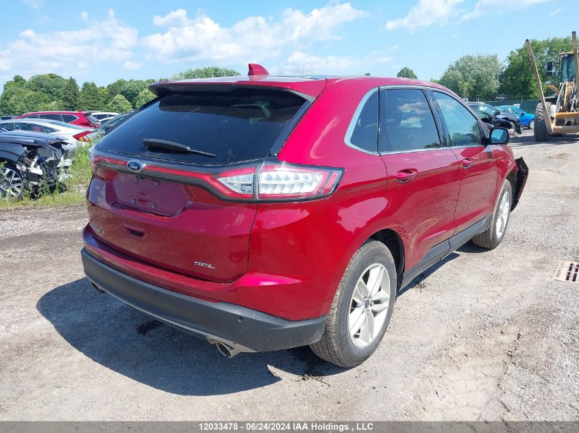 2016 Ford Edge Sel VIN: 2FMPK3J88GBC60231 Lot: 12033478