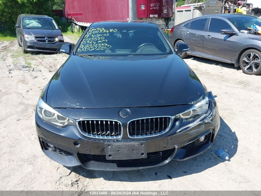 2019 BMW 4 Series VIN: WBA4J3C52KBL05530 Lot: 12033480