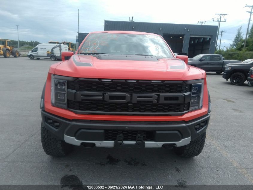 2022 Ford F150 Raptor VIN: 1FTFW1RG2NFC31968 Lot: 12033532