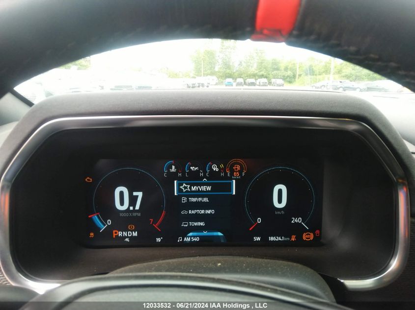 2022 Ford F150 Raptor VIN: 1FTFW1RG2NFC31968 Lot: 12033532