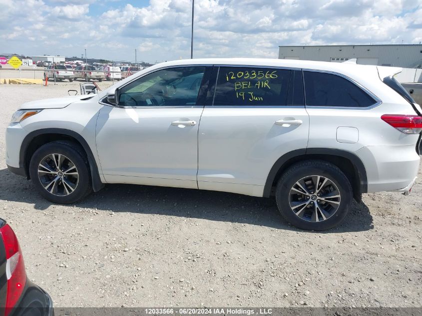 2018 Toyota Highlander Le/Le Plus VIN: 5TDBZRFH8JS836590 Lot: 12033566