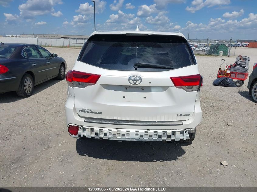 2018 Toyota Highlander Le/Le Plus VIN: 5TDBZRFH8JS836590 Lot: 12033566