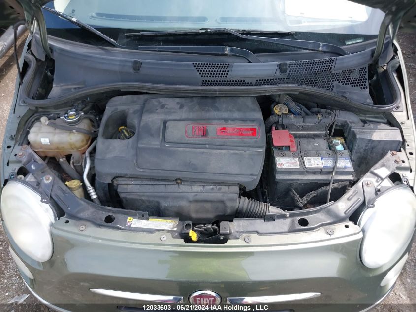 2012 Fiat 500 VIN: 3C3CFFCR7CT111343 Lot: 12033603