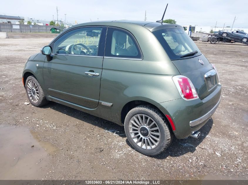 2012 Fiat 500 VIN: 3C3CFFCR7CT111343 Lot: 12033603