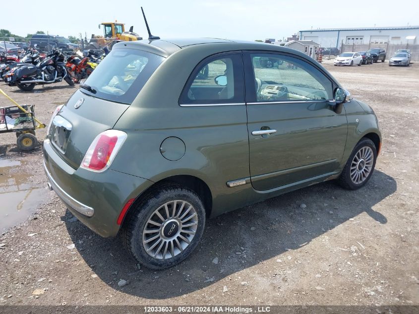 2012 Fiat 500 VIN: 3C3CFFCR7CT111343 Lot: 12033603