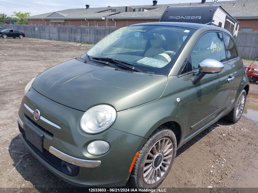 2012 Fiat 500 VIN: 3C3CFFCR7CT111343 Lot: 12033603