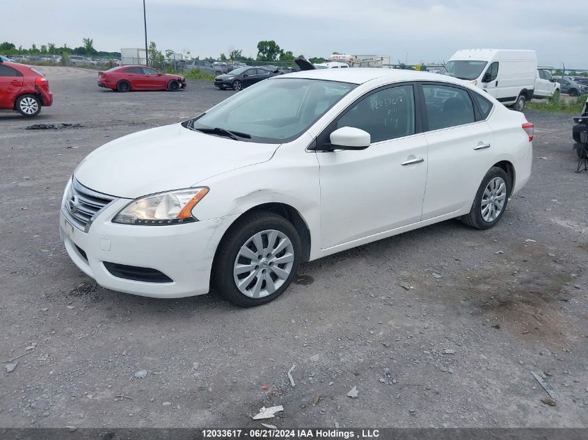 2013 Nissan Sentra S/Sv/Sr/Sl VIN: 3N1AB7AP0DL627490 Lot: 12033617