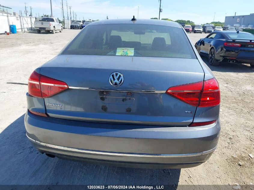 2016 Volkswagen Passat Se VIN: 1VWBS7A38GC020829 Lot: 12033623