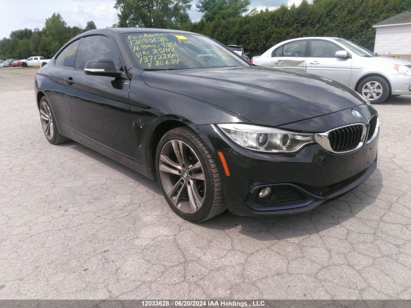 2016 BMW 4 Series VIN: WBA3N9C56GK251112 Lot: 12033628
