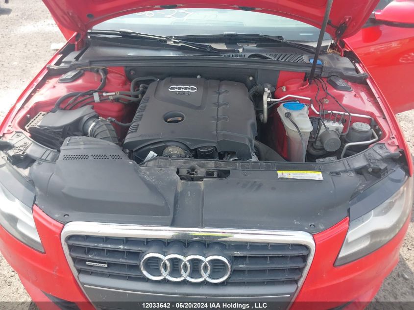 2010 Audi A4 VIN: WAUHFCFL0AN064562 Lot: 12033642