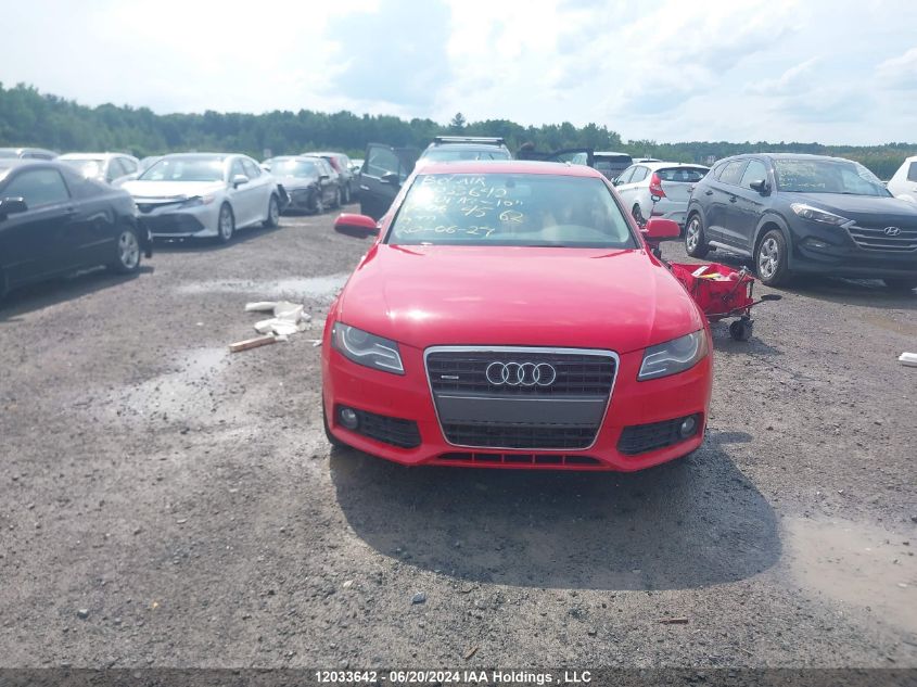2010 Audi A4 VIN: WAUHFCFL0AN064562 Lot: 12033642