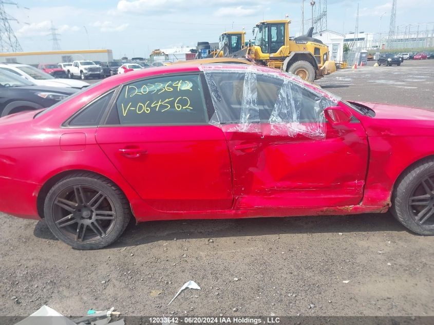 2010 Audi A4 VIN: WAUHFCFL0AN064562 Lot: 12033642