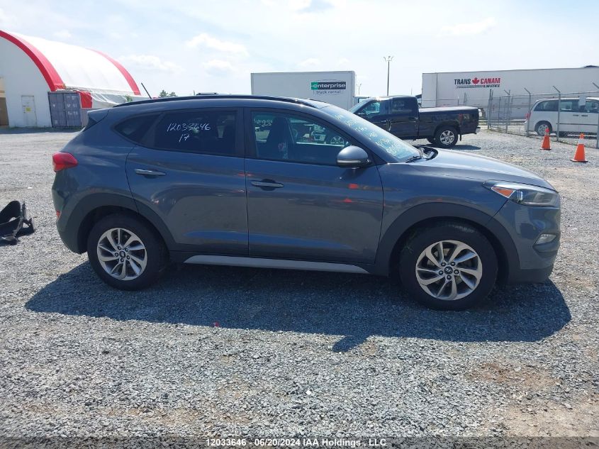 2017 Hyundai Tucson Se VIN: KM8J3CA43HU496927 Lot: 12033646