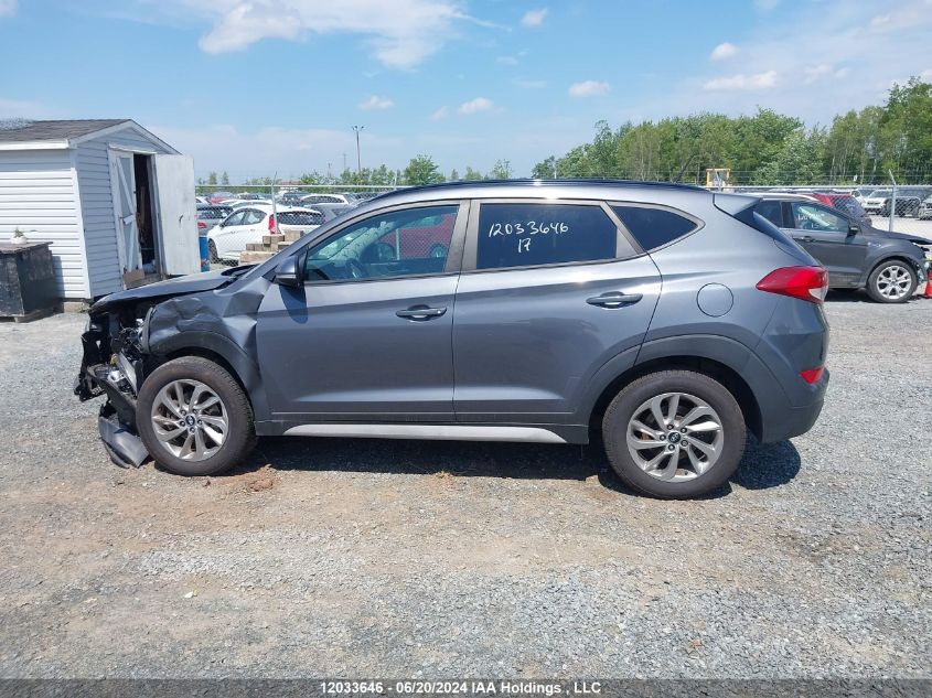 2017 Hyundai Tucson Se VIN: KM8J3CA43HU496927 Lot: 12033646