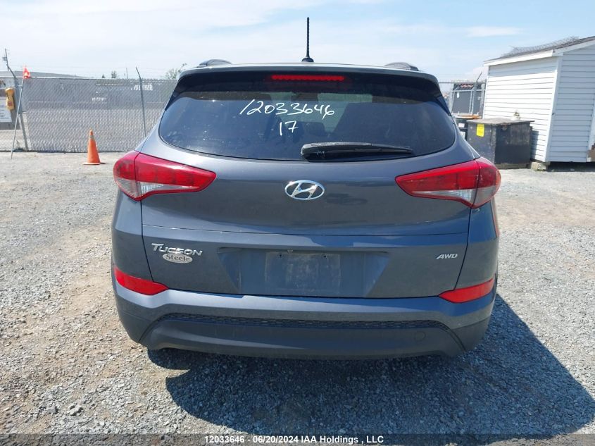 2017 Hyundai Tucson Se VIN: KM8J3CA43HU496927 Lot: 12033646