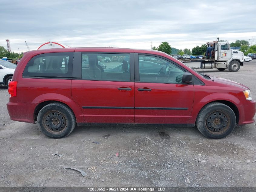2014 Dodge Grand Caravan Se/Sxt VIN: 2C4RDGBGXER136700 Lot: 12033652