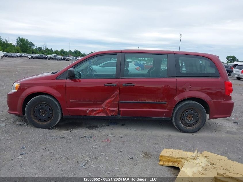 2014 Dodge Grand Caravan Se/Sxt VIN: 2C4RDGBGXER136700 Lot: 12033652