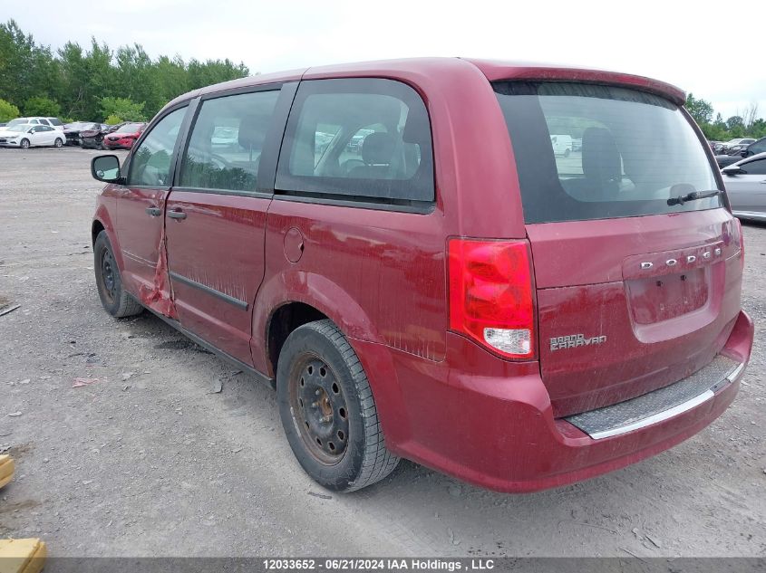 2014 Dodge Grand Caravan Se/Sxt VIN: 2C4RDGBGXER136700 Lot: 12033652