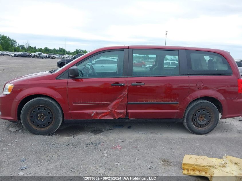 2014 Dodge Grand Caravan Se/Sxt VIN: 2C4RDGBGXER136700 Lot: 12033652