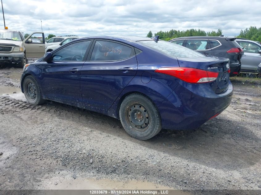 2013 Hyundai Elantra Gls/Limited VIN: 5NPDH4AE6DH234860 Lot: 12033679