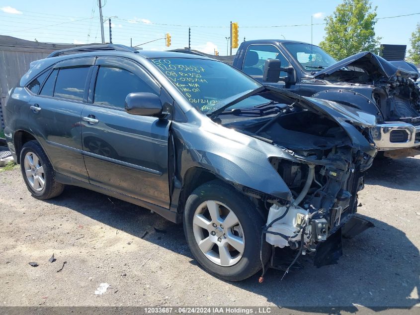 2008 Lexus Rx 350 VIN: JTJHK31U582035744 Lot: 12033687