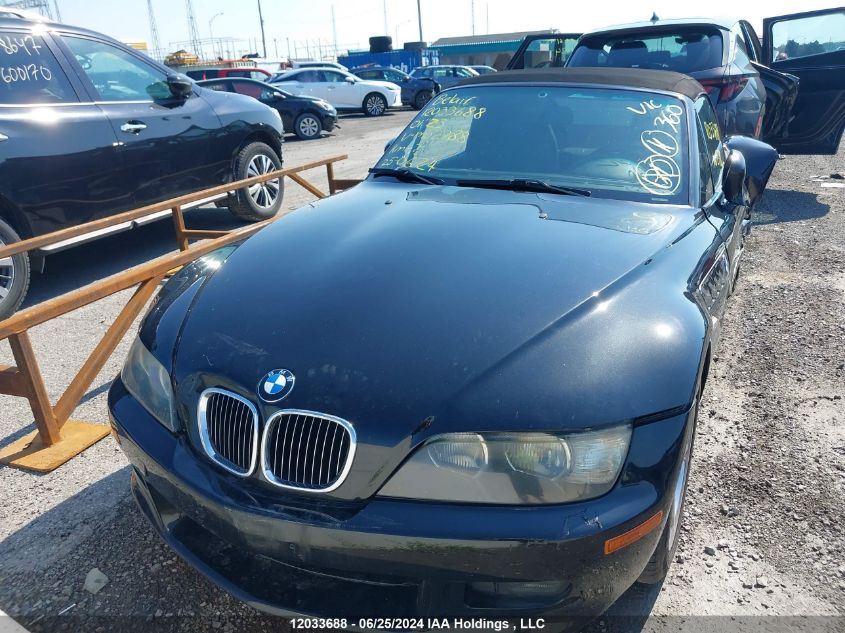 2001 BMW Z3 Series VIN: WBACN33401LM02788 Lot: 12033688